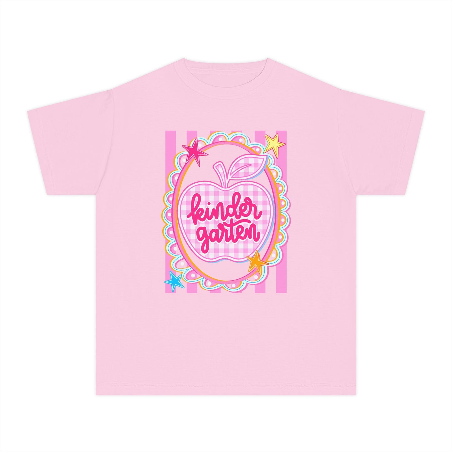 Kindergarten Cute Apple Youth Tee (Comfort Color)