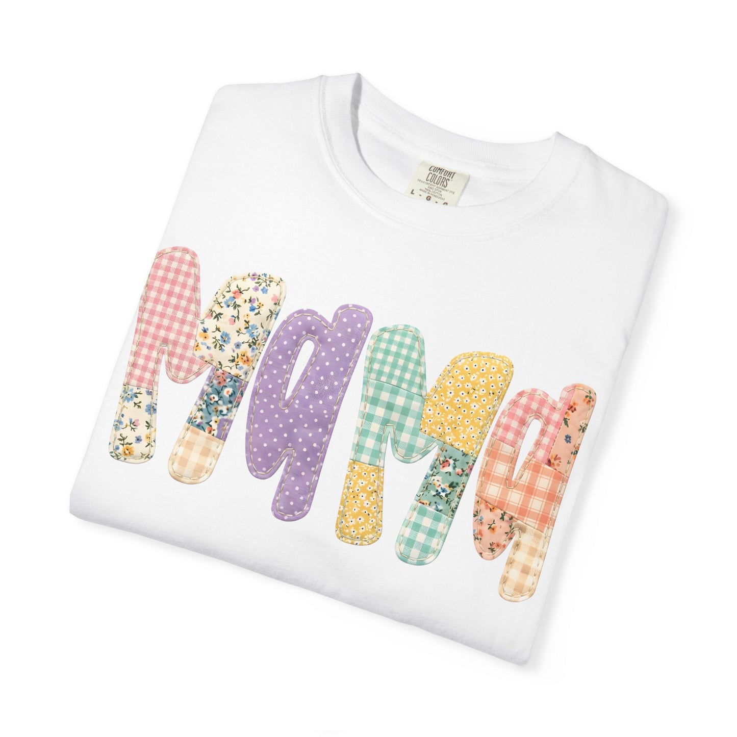 Floral & Gingham Mama Tee