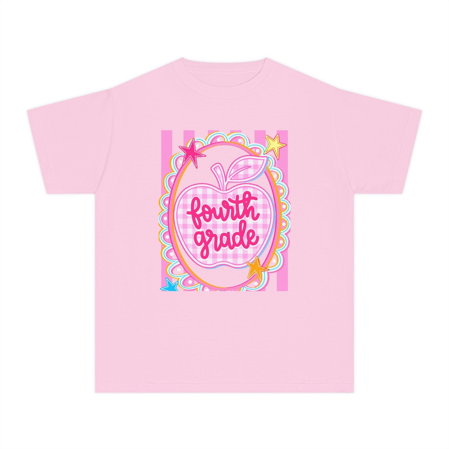 Fourth Grade Cute Apple Tee (Comfort Color)