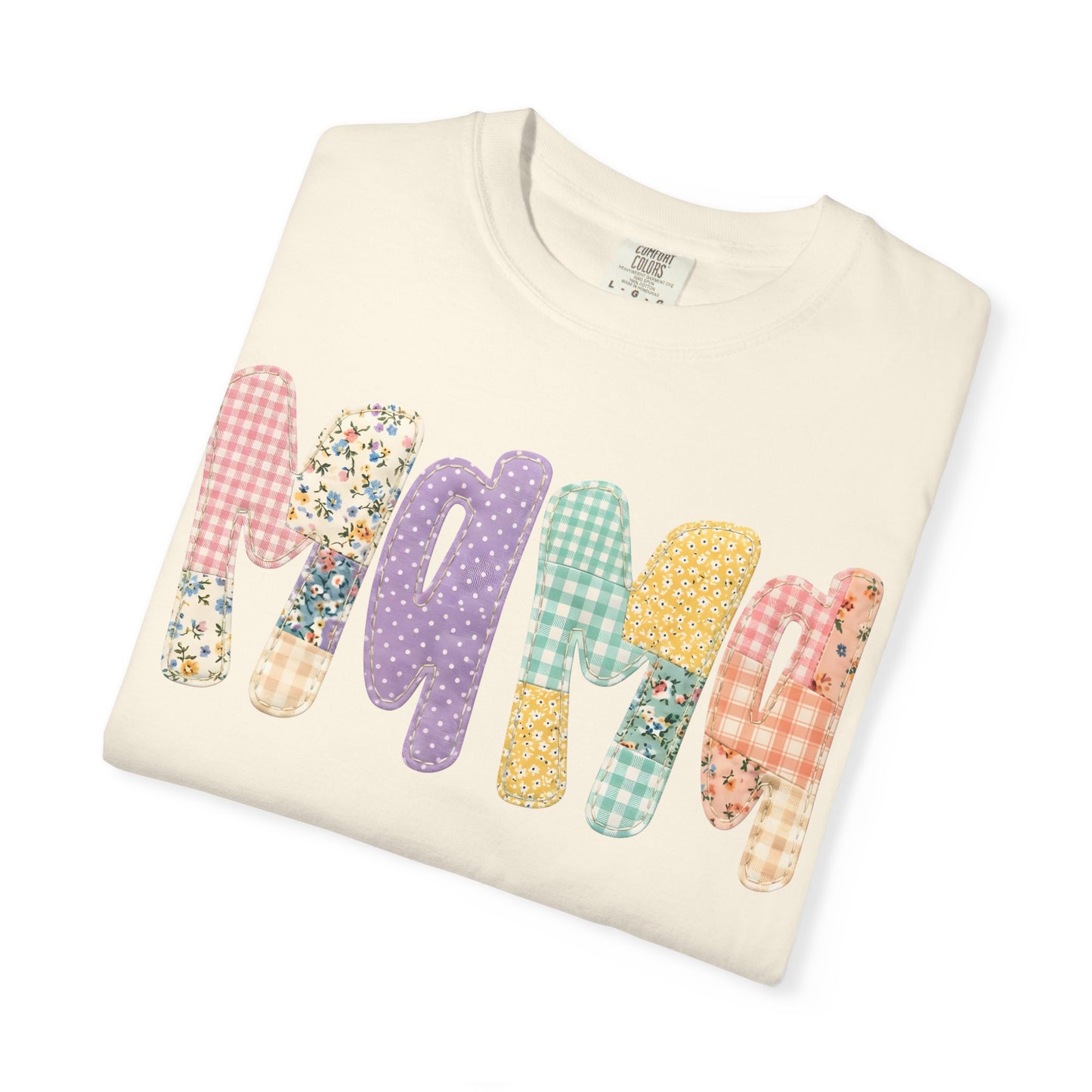 Floral & Gingham Mama Tee