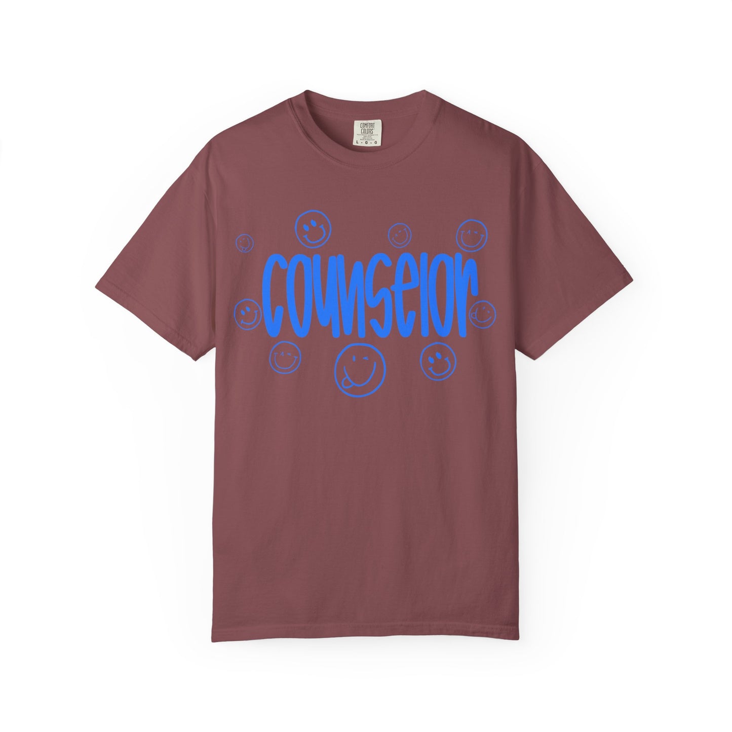 Counselor Smile Graphic T-Shirt (Comfort Color)