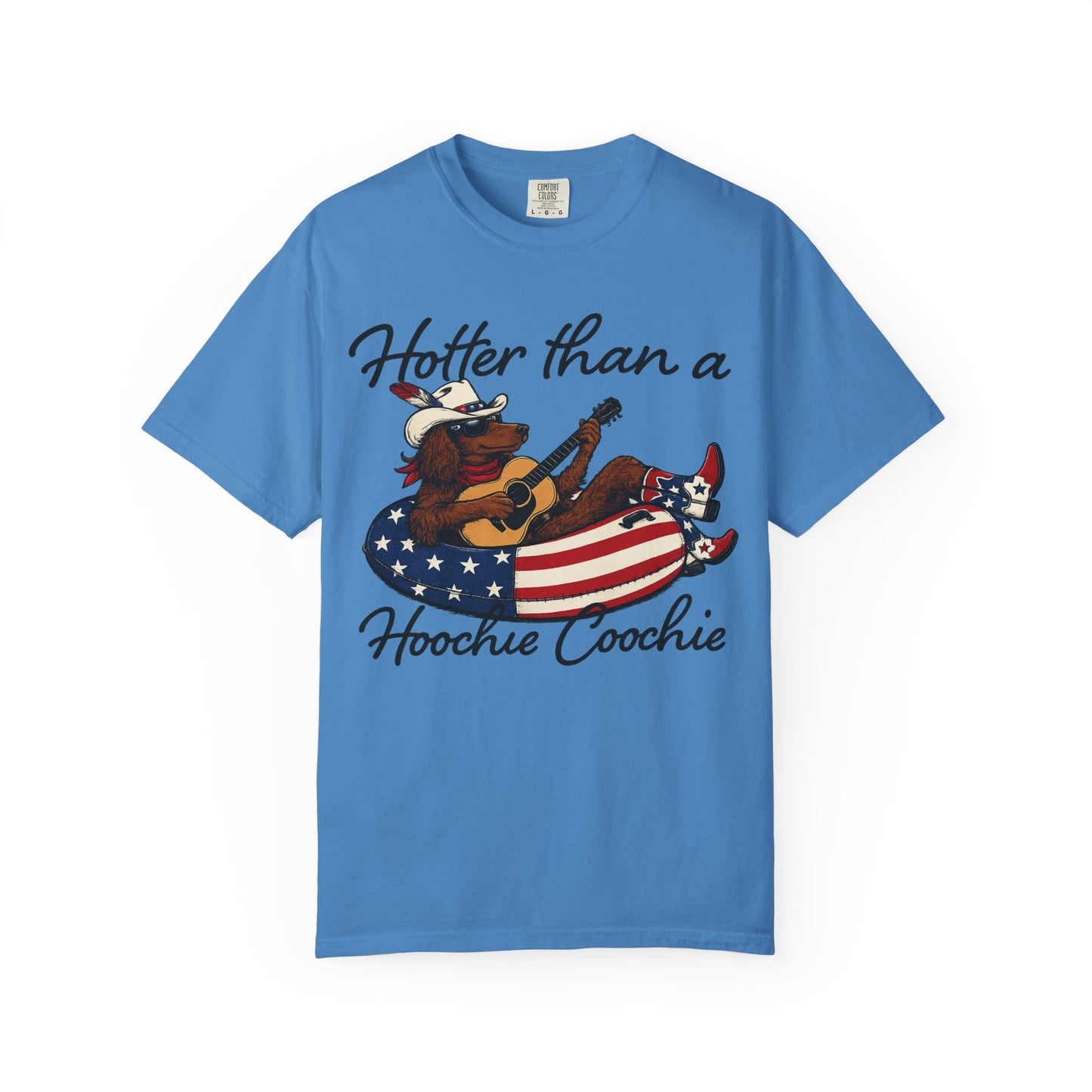 Hotter Than a Hoochie Coochie T-Shirt — Retro Cowgirl Americana Graphic Tee