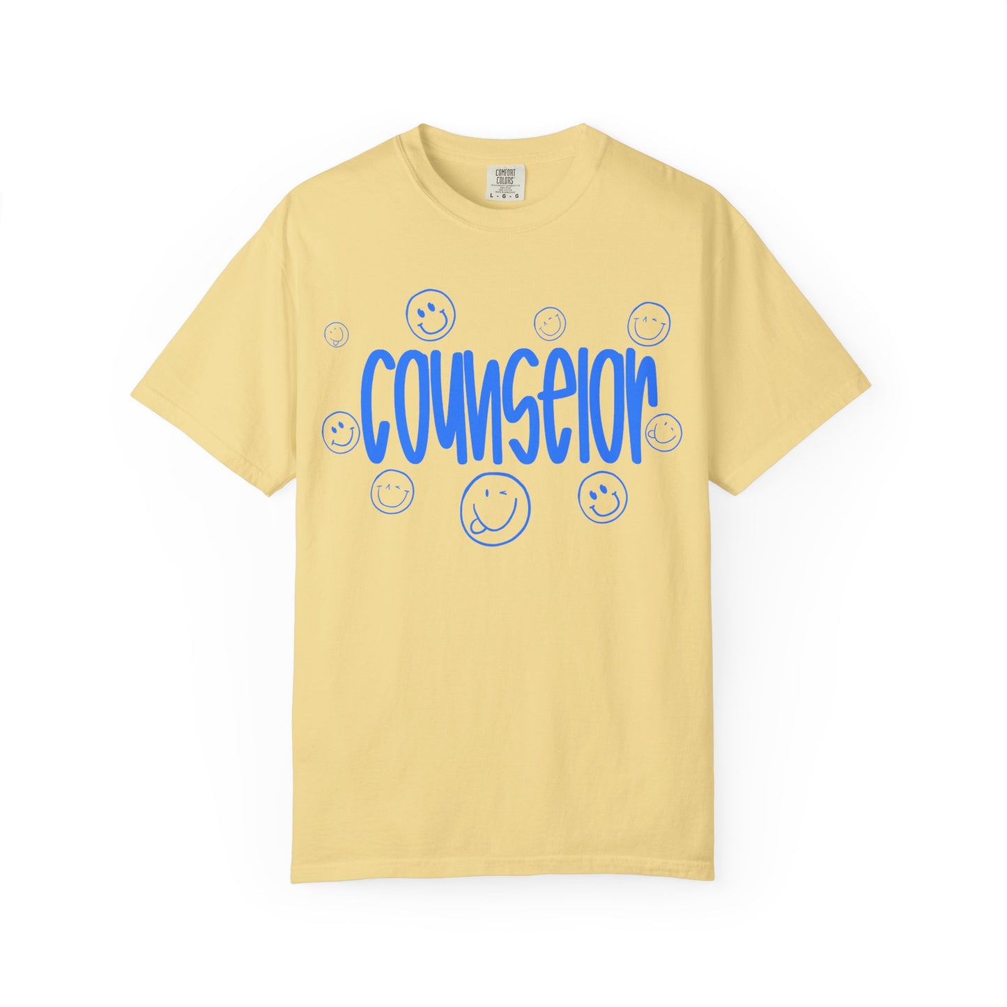 Counselor Smile Graphic T-Shirt (Comfort Color)