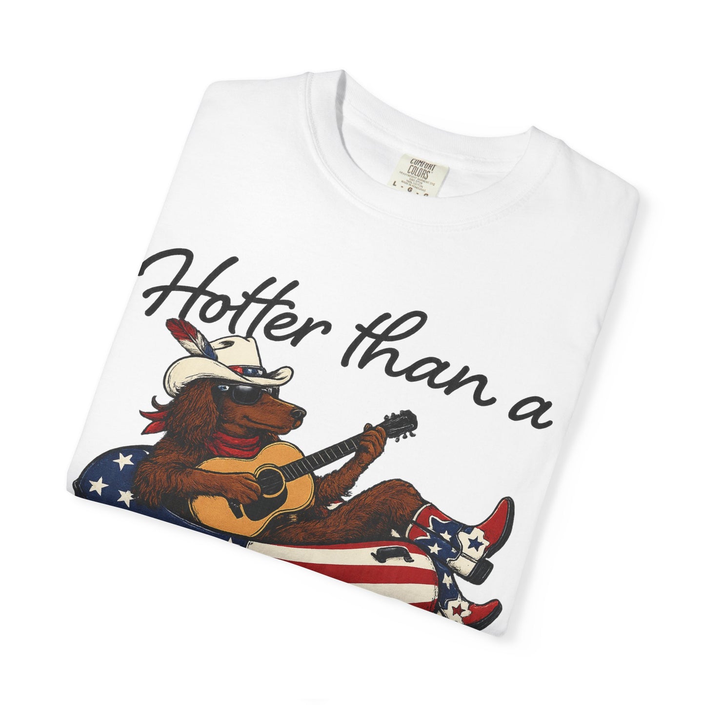 Hotter Than a Hoochie Coochie T-Shirt — Retro Cowgirl Americana Graphic Tee