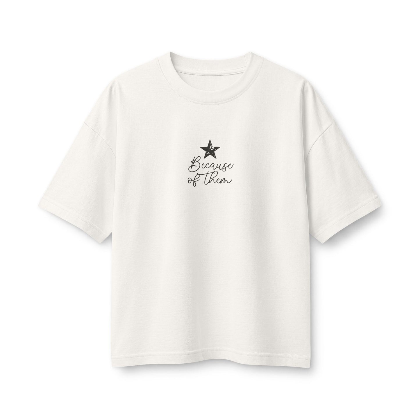 'Because of Them' Patriotic Veterans Tribute Tee