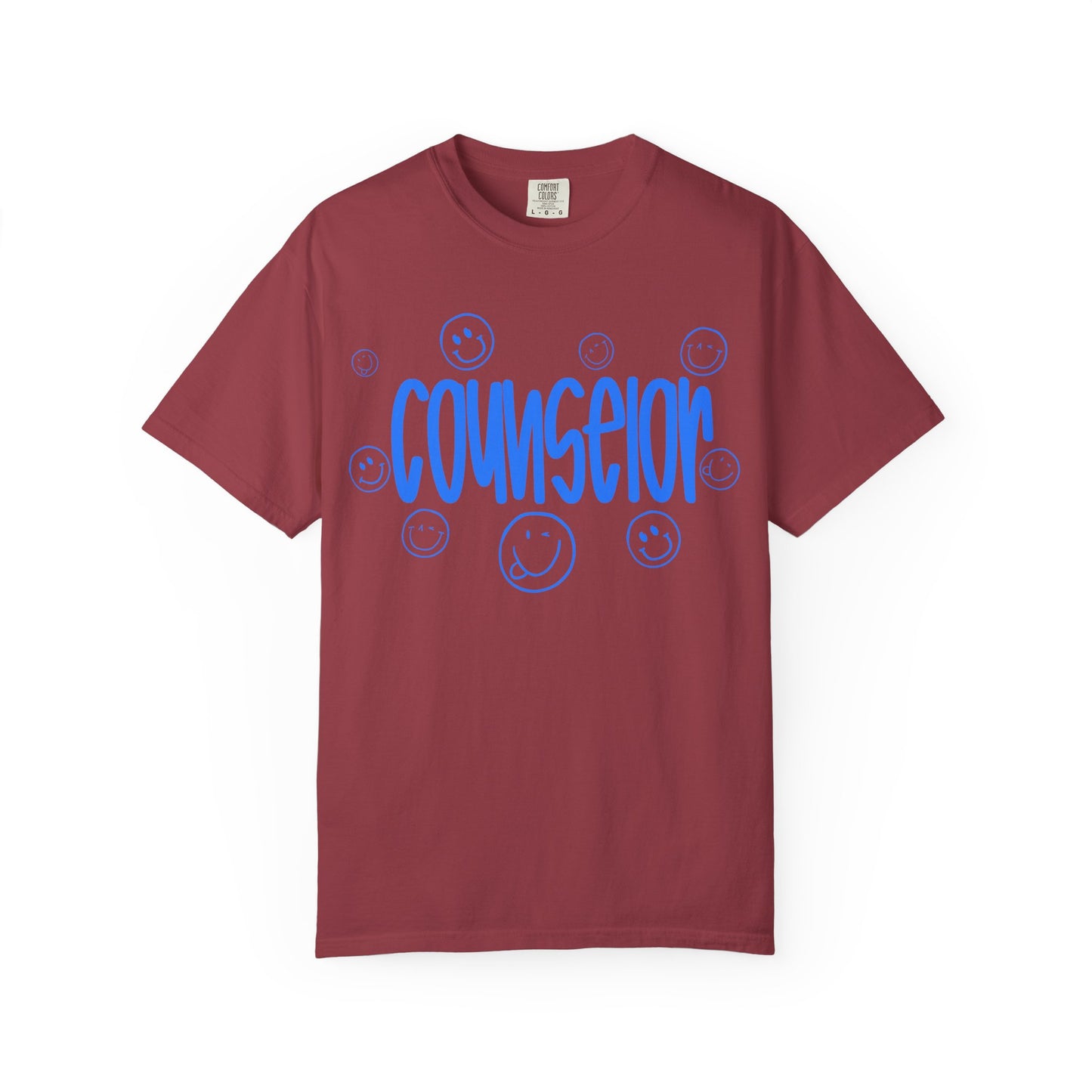 Counselor Smile Graphic T-Shirt (Comfort Color)