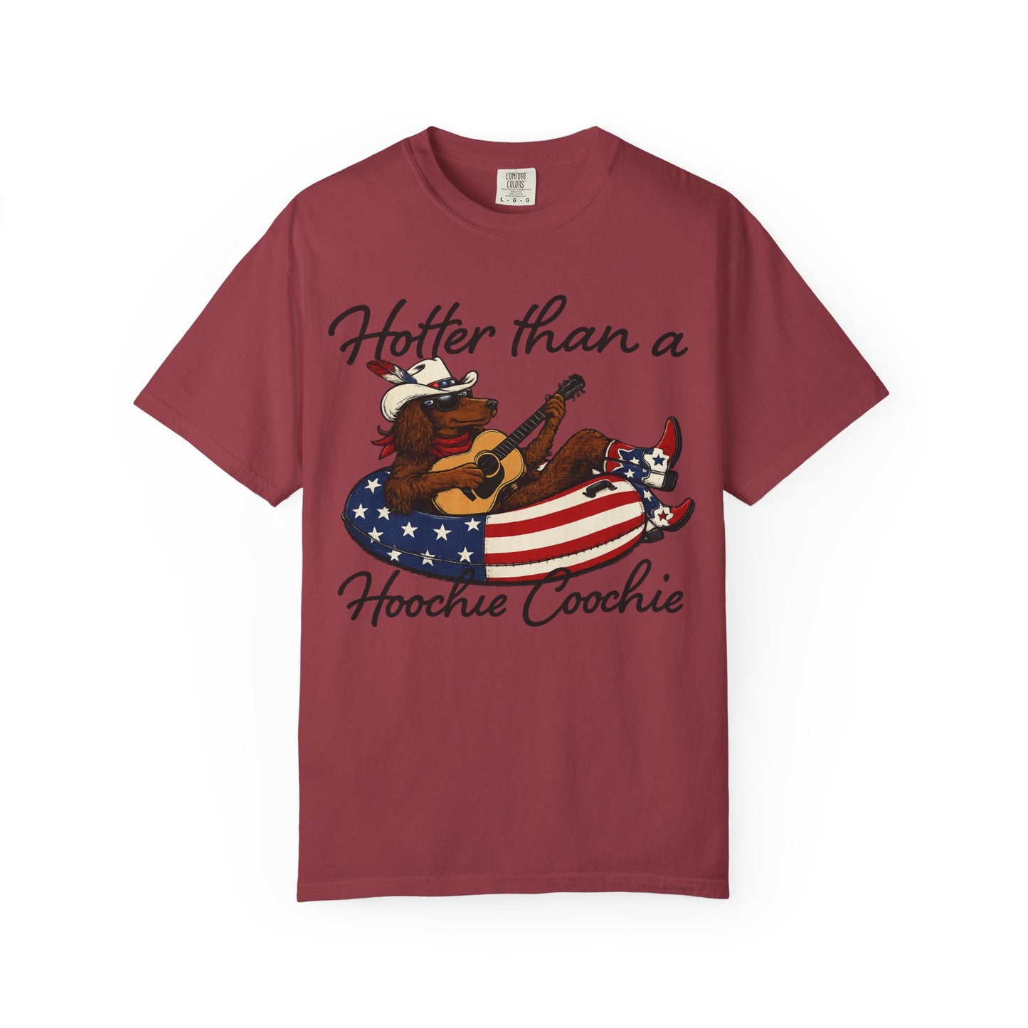 Hotter Than a Hoochie Coochie T-Shirt — Retro Cowgirl Americana Graphic Tee