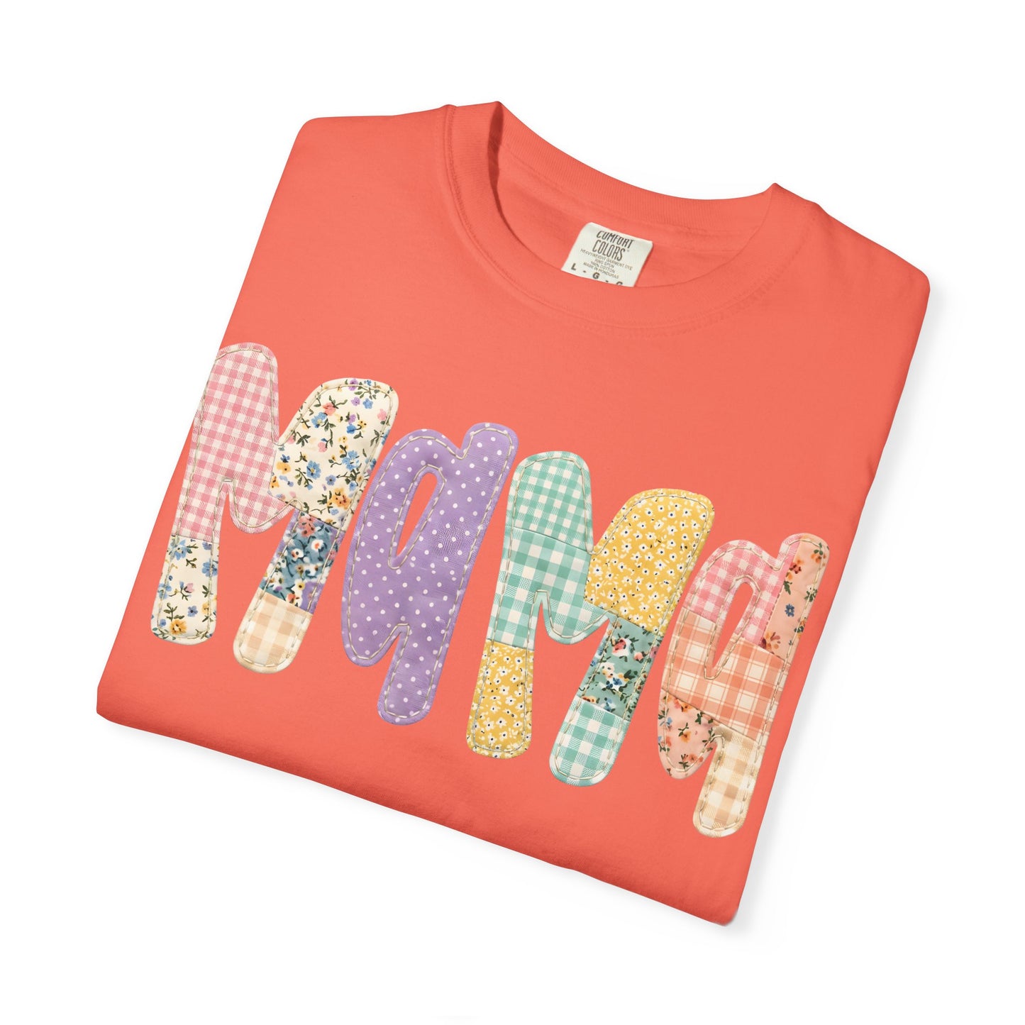 Floral & Gingham Mama Tee