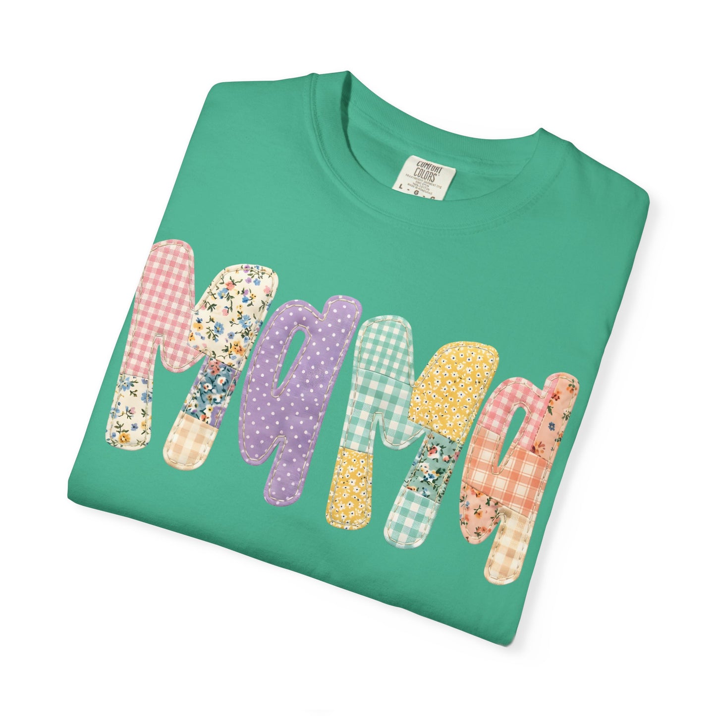 Floral & Gingham Mama Tee