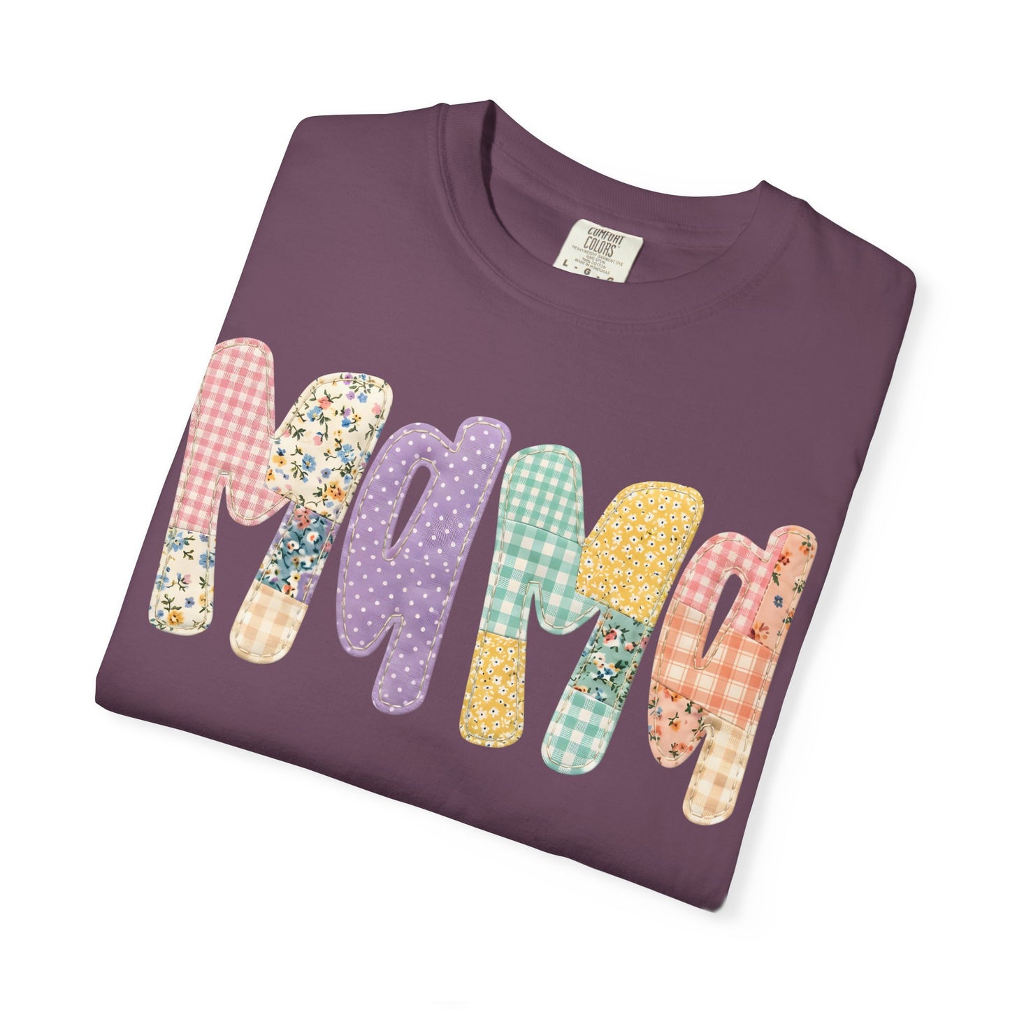 Floral & Gingham Mama Tee