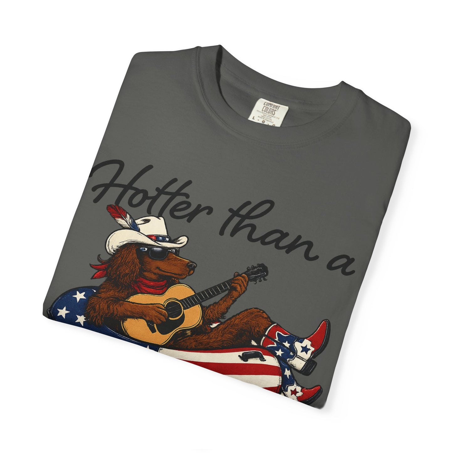 Hotter Than a Hoochie Coochie T-Shirt — Retro Cowgirl Americana Graphic Tee