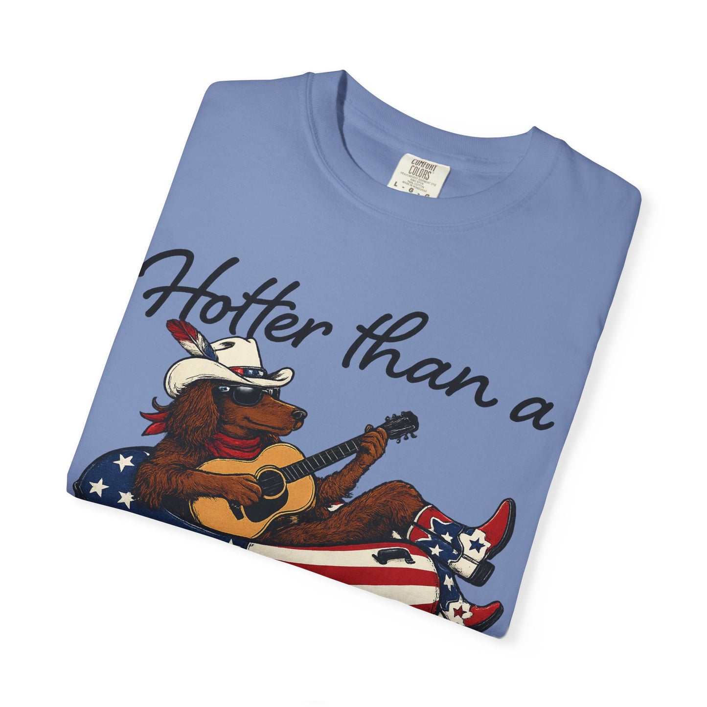Hotter Than a Hoochie Coochie T-Shirt — Retro Cowgirl Americana Graphic Tee