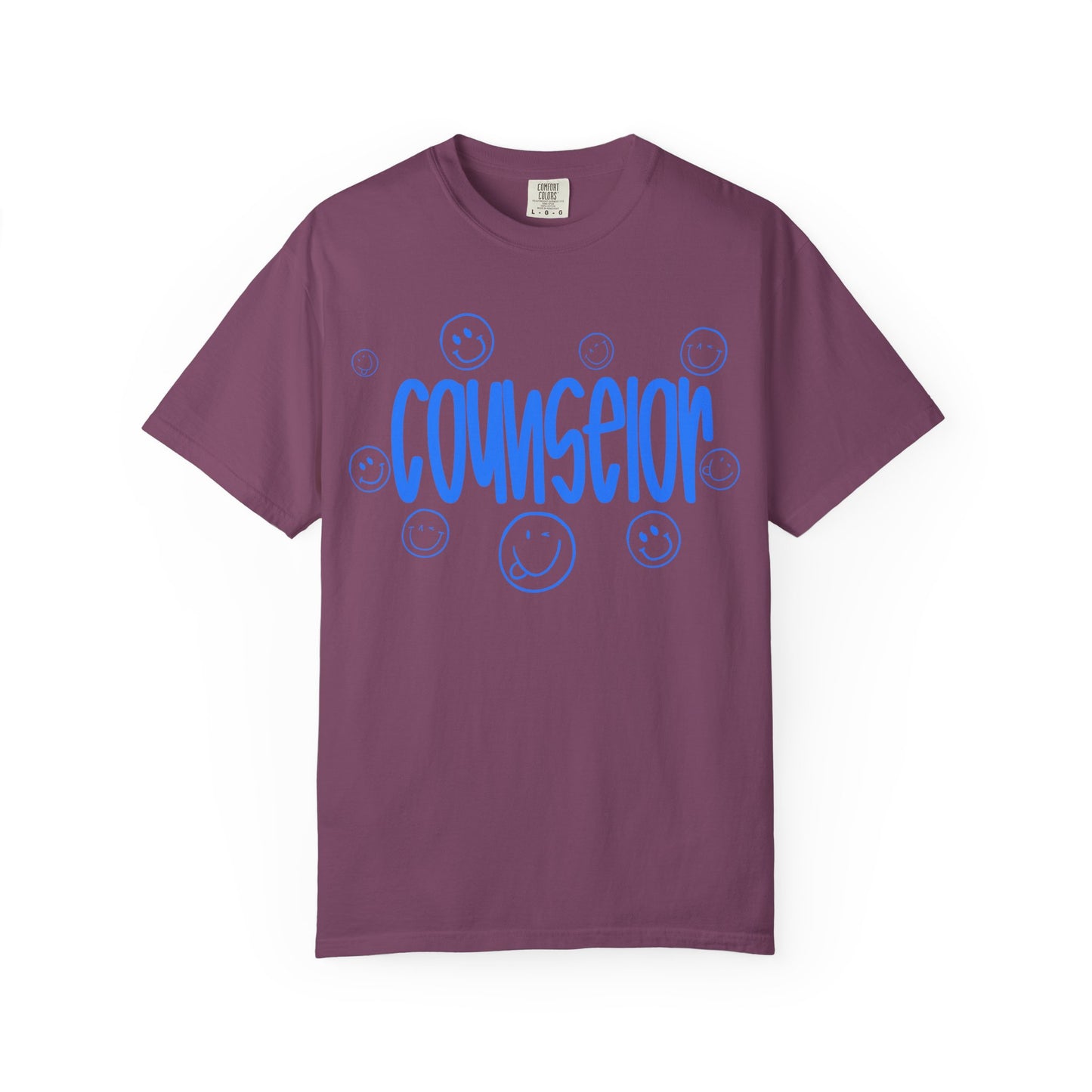 Counselor Smile Graphic T-Shirt (Comfort Color)