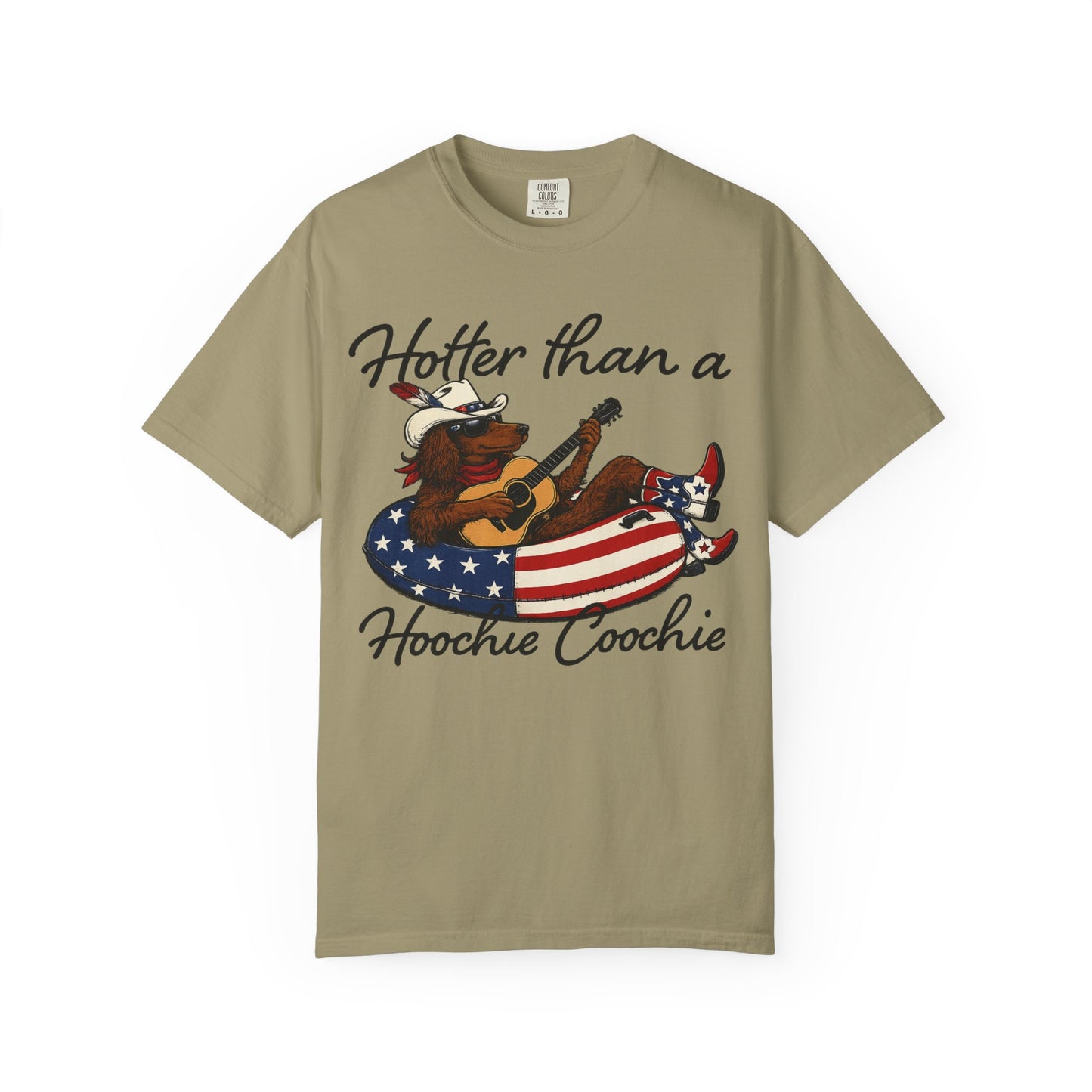 Hotter Than a Hoochie Coochie T-Shirt — Retro Cowgirl Americana Graphic Tee
