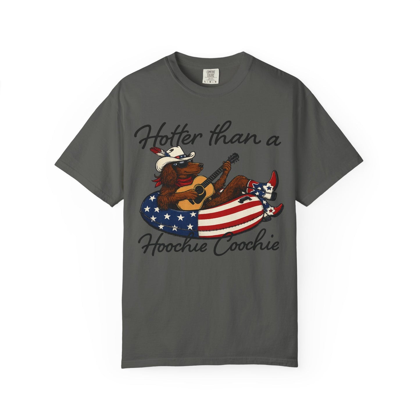 Hotter Than a Hoochie Coochie T-Shirt — Retro Cowgirl Americana Graphic Tee