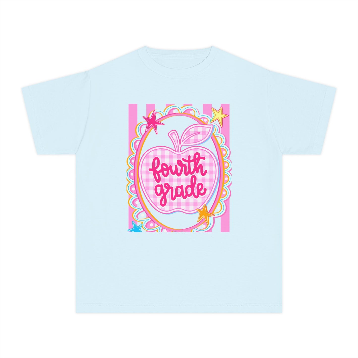 Fourth Grade Cute Apple Tee (Comfort Color)