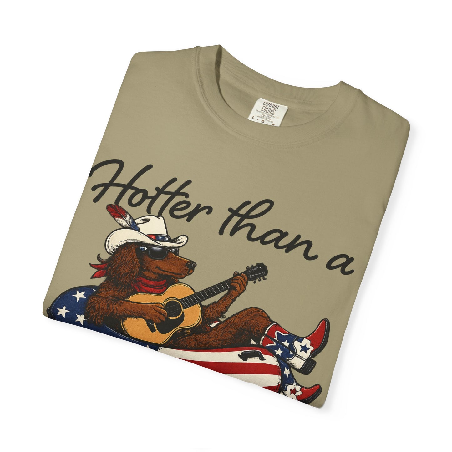 Hotter Than a Hoochie Coochie T-Shirt — Retro Cowgirl Americana Graphic Tee