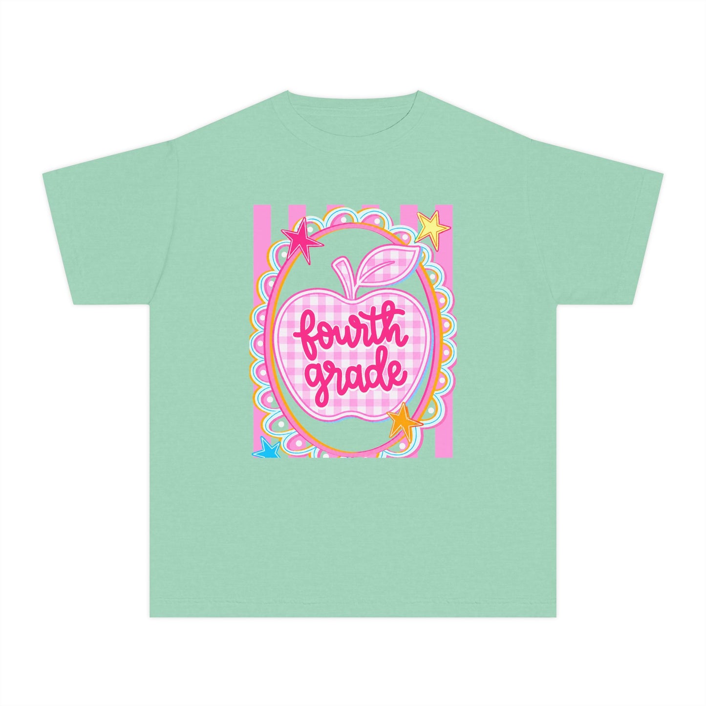 Fourth Grade Cute Apple Tee (Comfort Color)