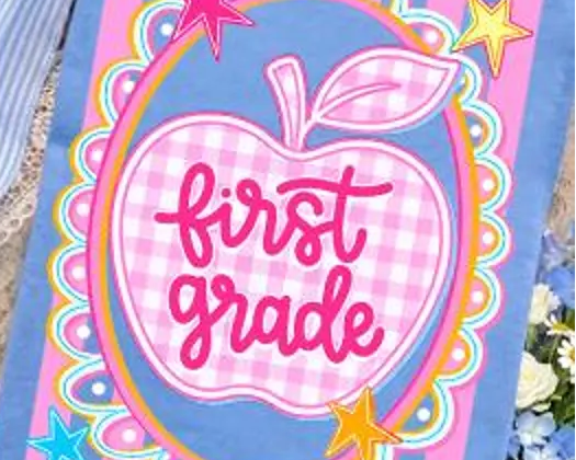 First Grade Cute Apple Kids Tee (Comfort Color)