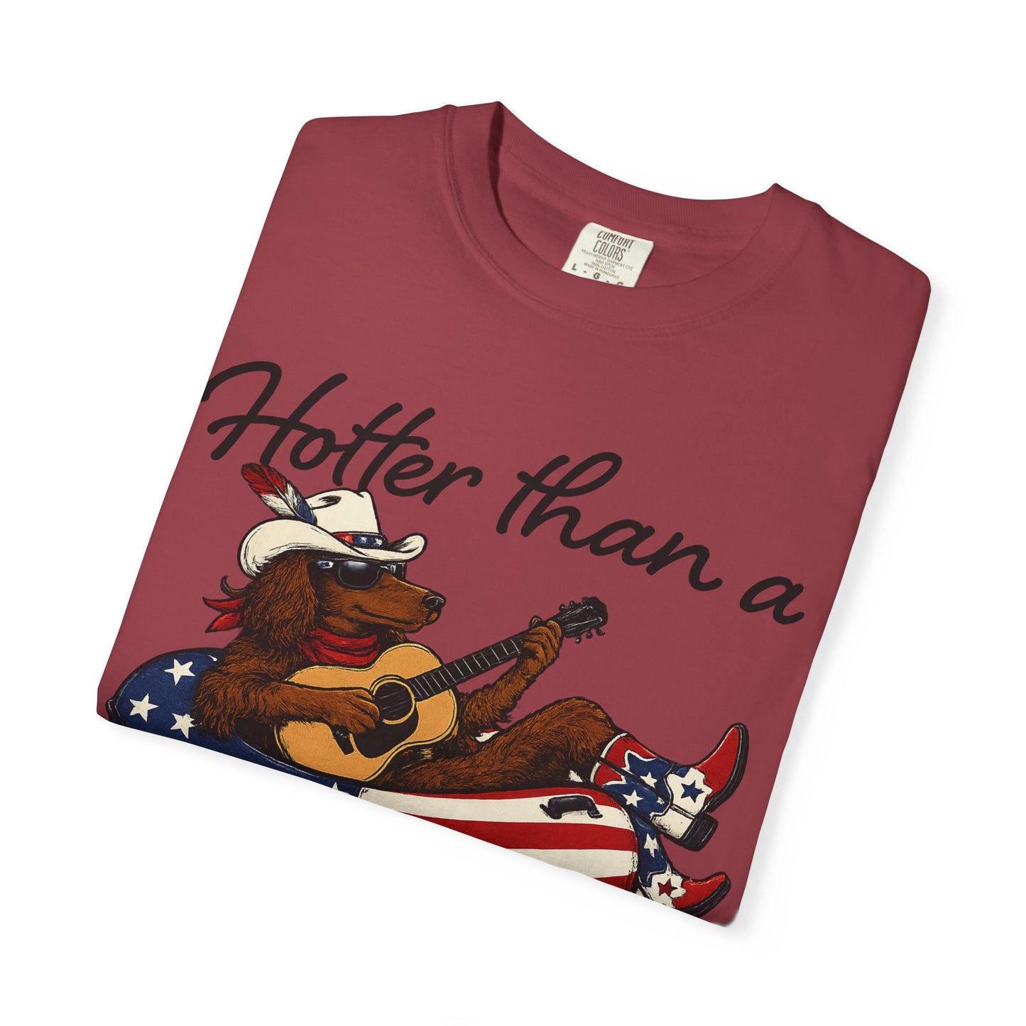Hotter Than a Hoochie Coochie T-Shirt — Retro Cowgirl Americana Graphic Tee