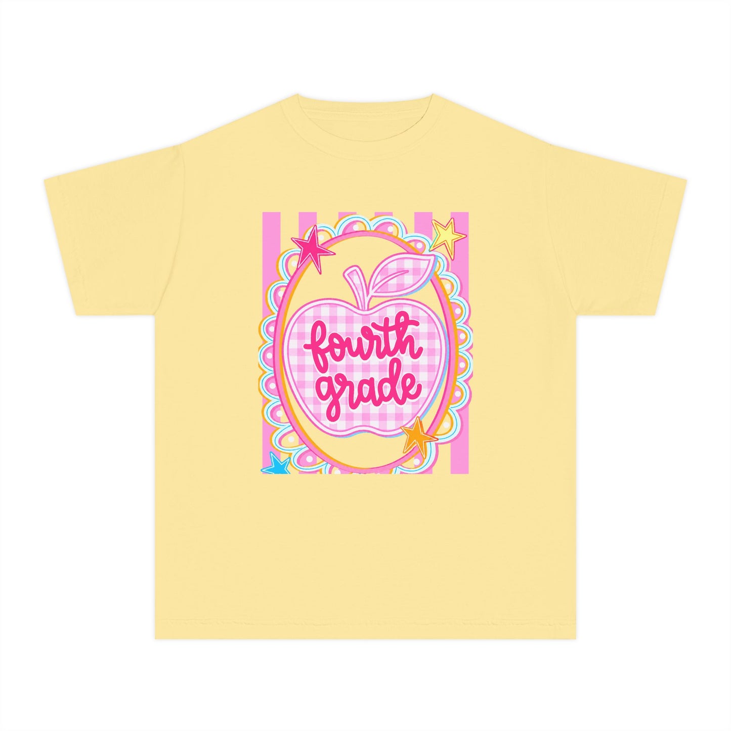 Fourth Grade Cute Apple Tee (Comfort Color)