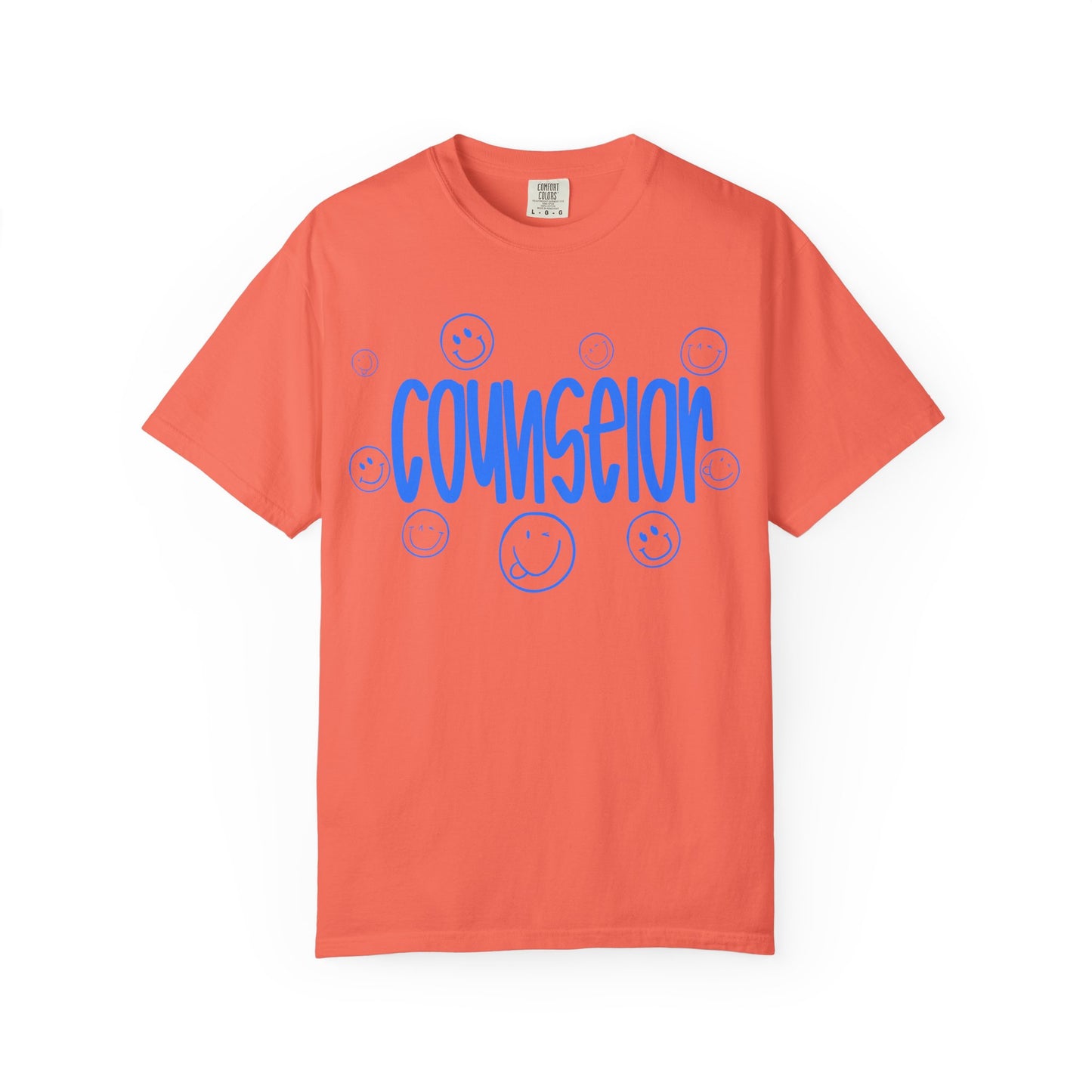 Counselor Smile Graphic T-Shirt (Comfort Color)