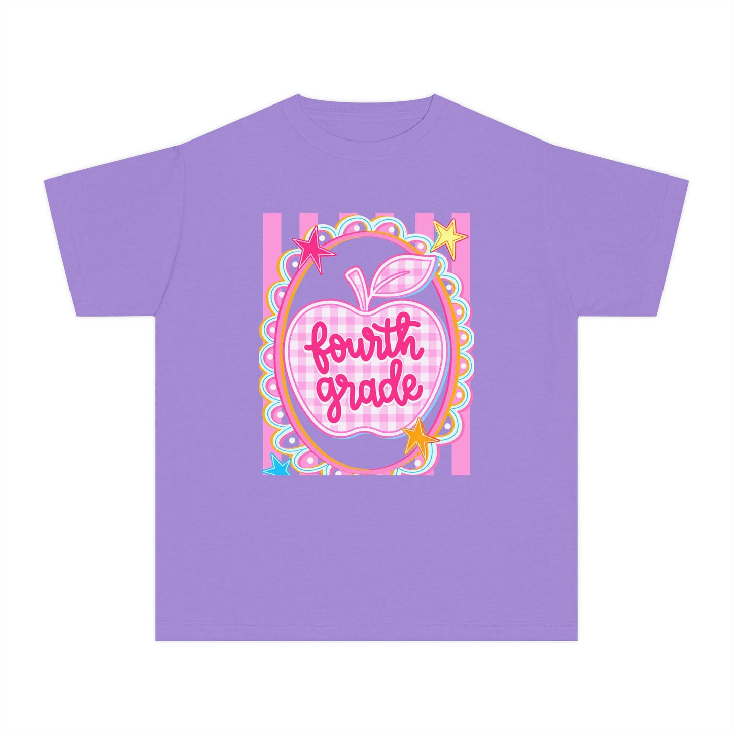 Fourth Grade Cute Apple Tee (Comfort Color)