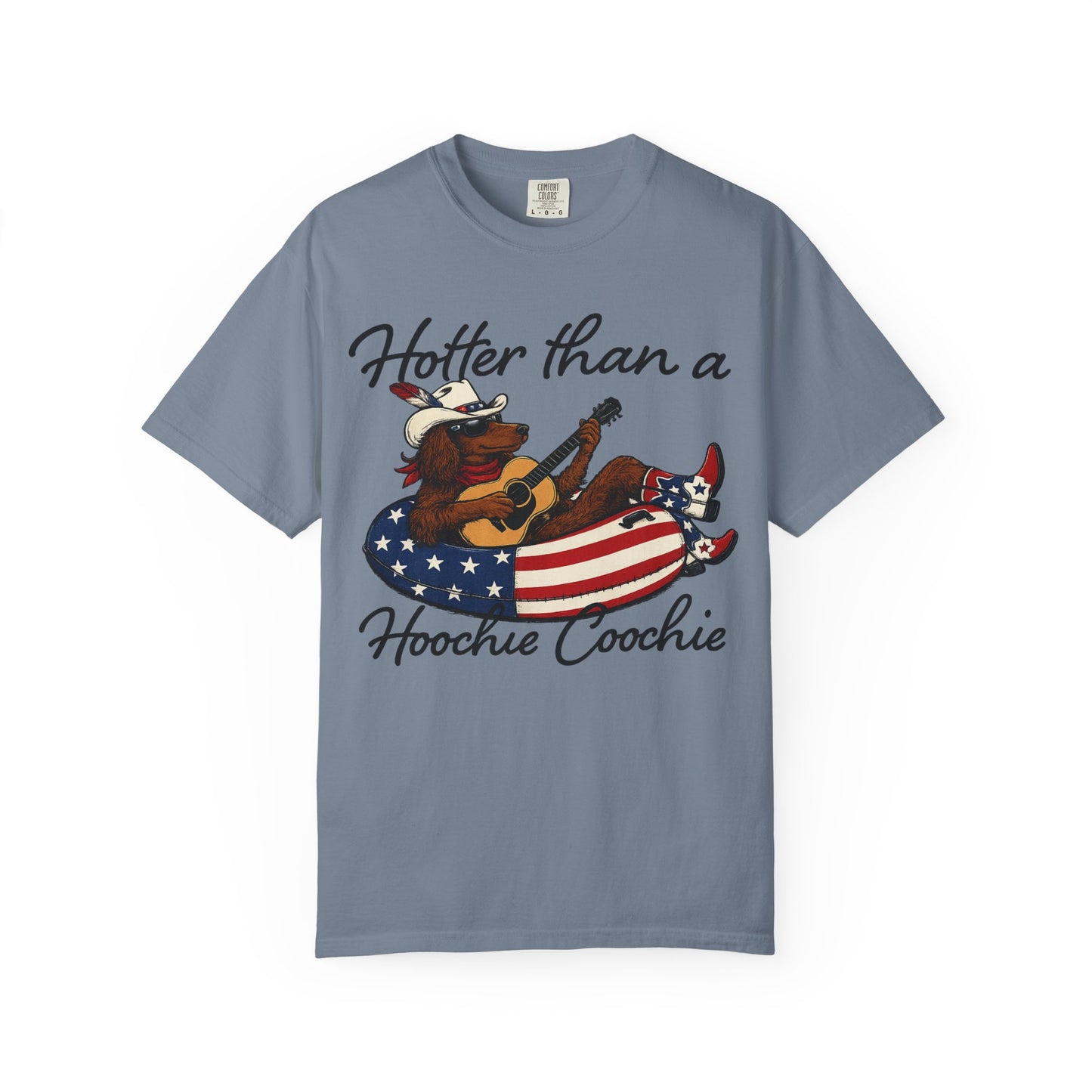 Hotter Than a Hoochie Coochie T-Shirt — Retro Cowgirl Americana Graphic Tee