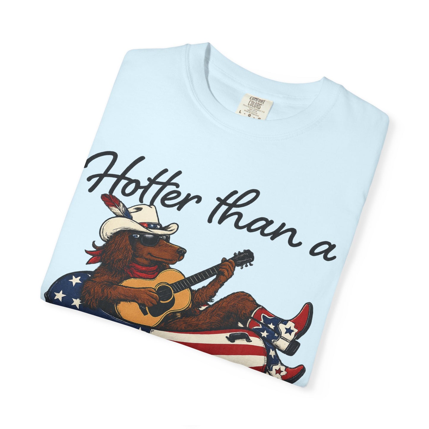 Hotter Than a Hoochie Coochie T-Shirt — Retro Cowgirl Americana Graphic Tee