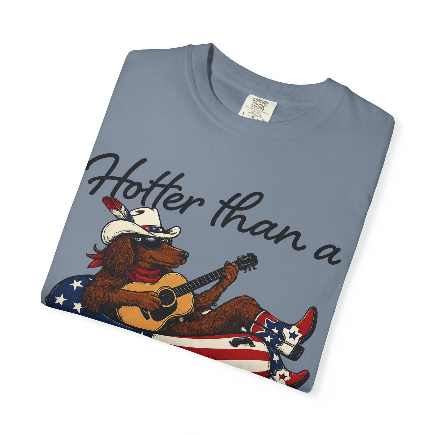 Hotter Than a Hoochie Coochie T-Shirt — Retro Cowgirl Americana Graphic Tee