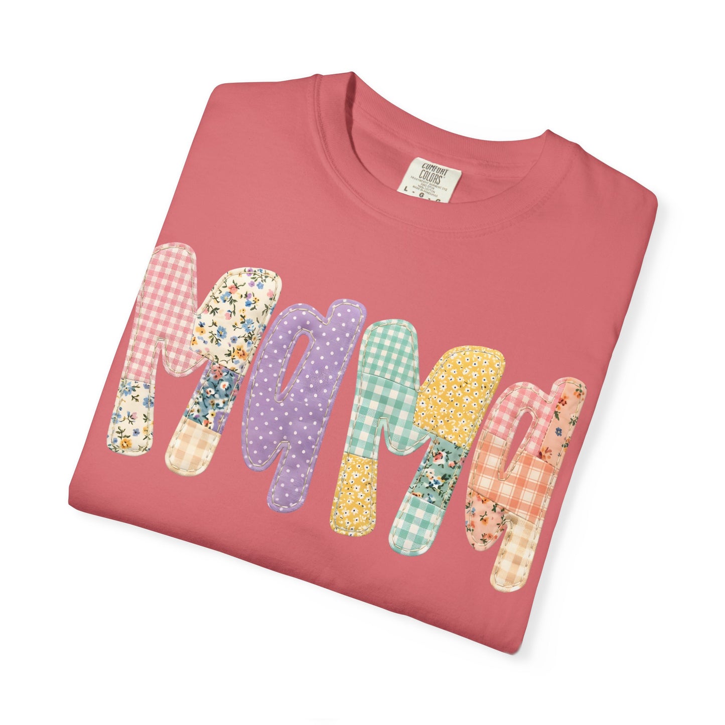 Floral & Gingham Mama Tee