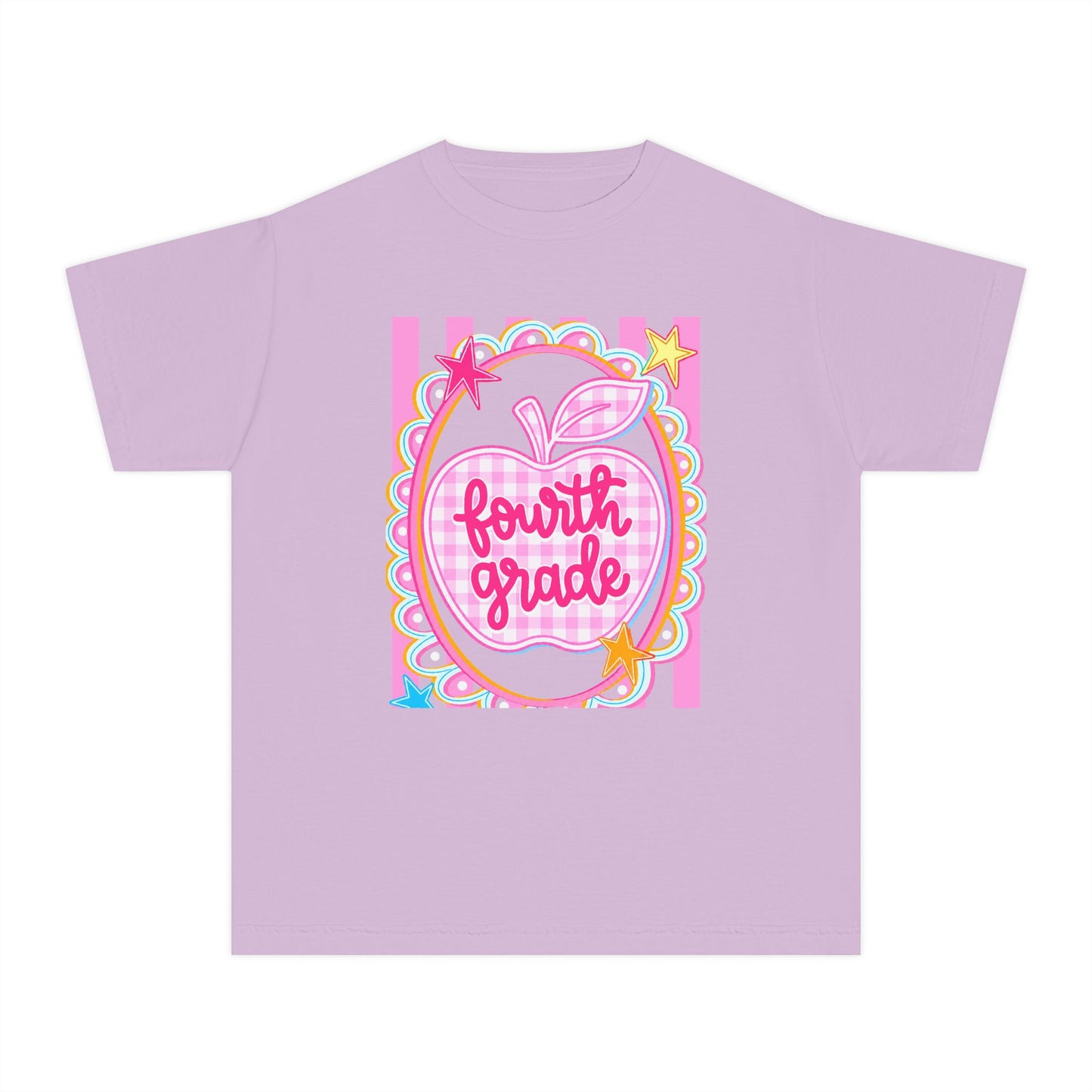 Fourth Grade Cute Apple Tee (Comfort Color)