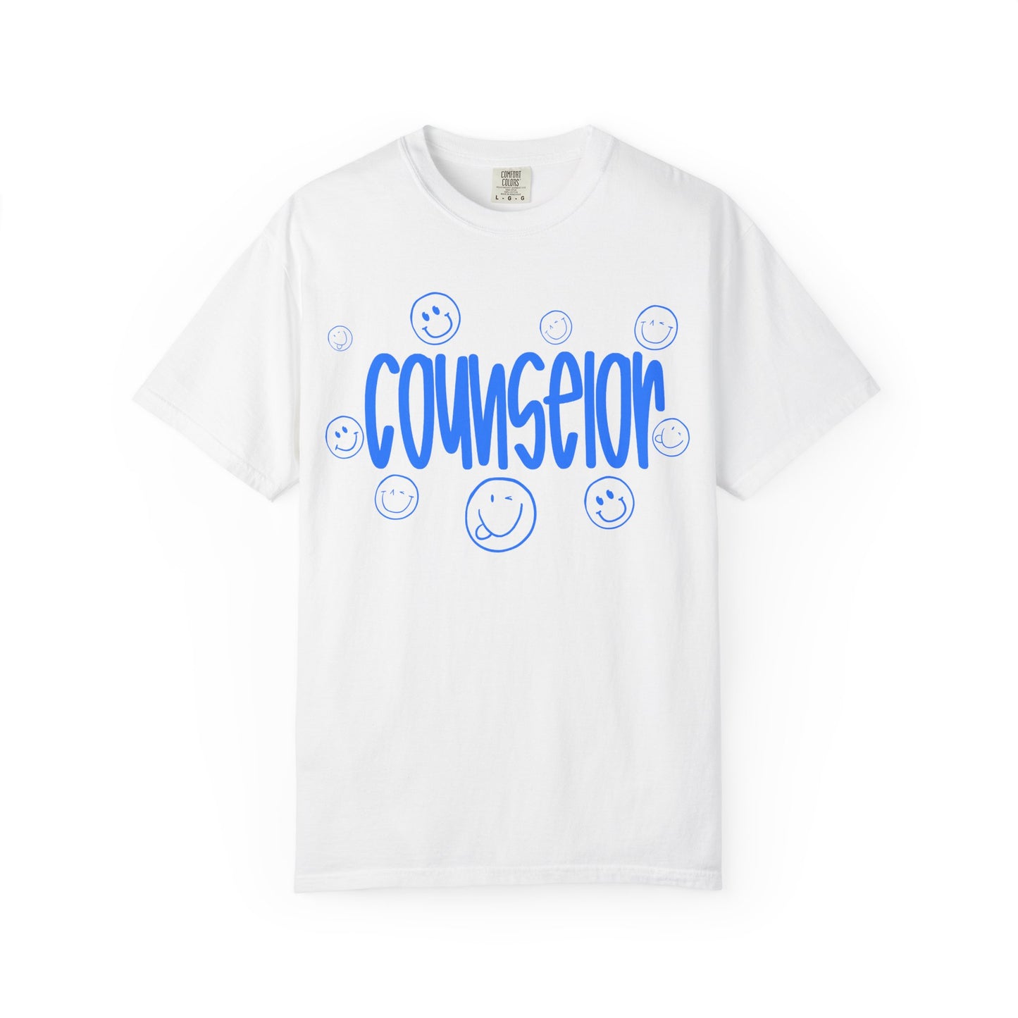 Counselor Smile Graphic T-Shirt (Comfort Color)