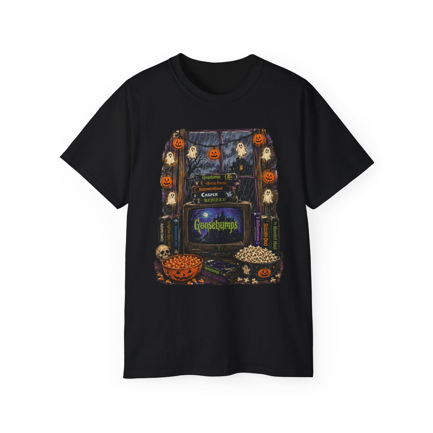 Goosebumps Retro Arcade Halloween Tee