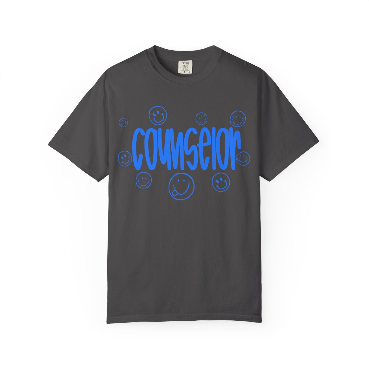 Counselor Smile Graphic T-Shirt (Comfort Color)