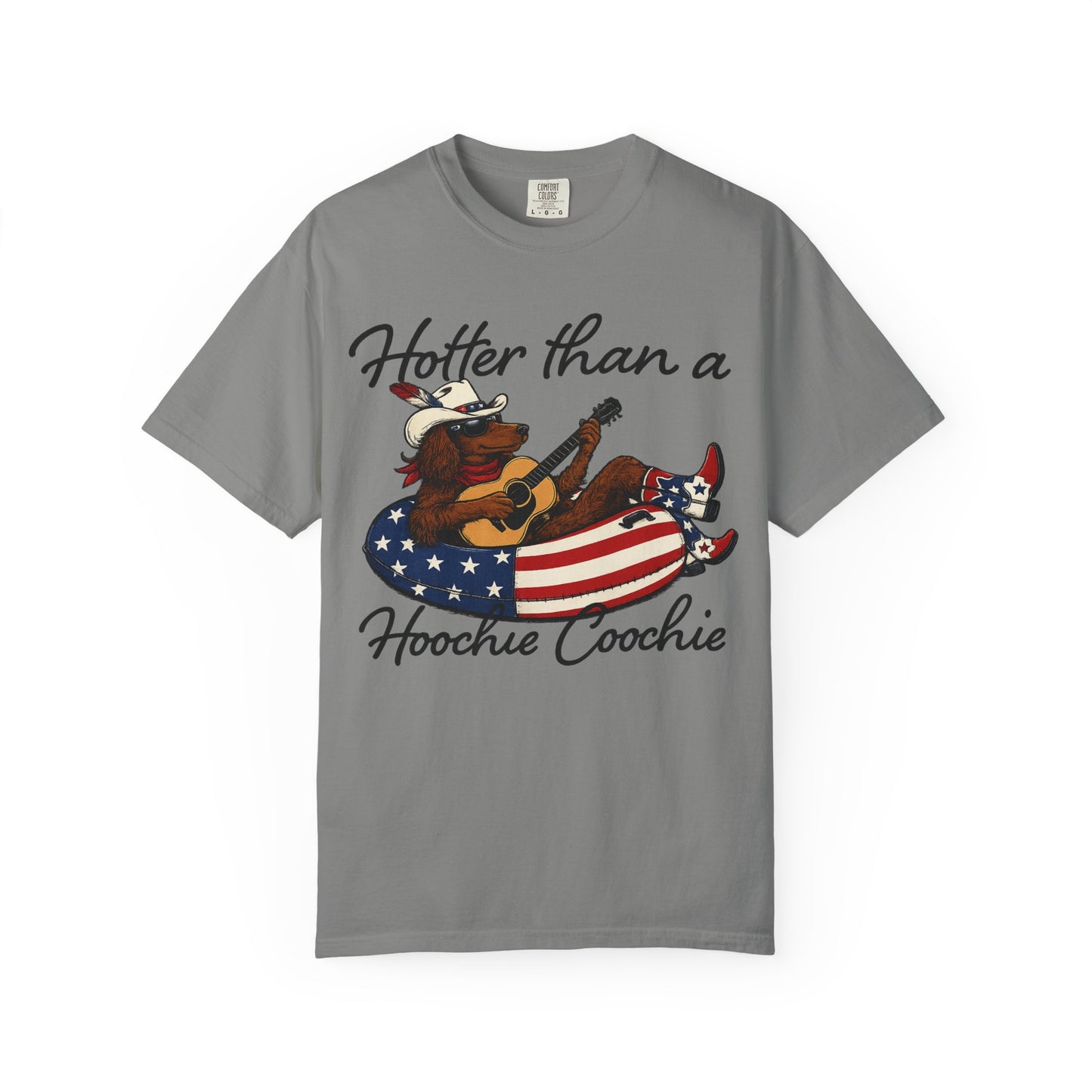 Hotter Than a Hoochie Coochie T-Shirt — Retro Cowgirl Americana Graphic Tee
