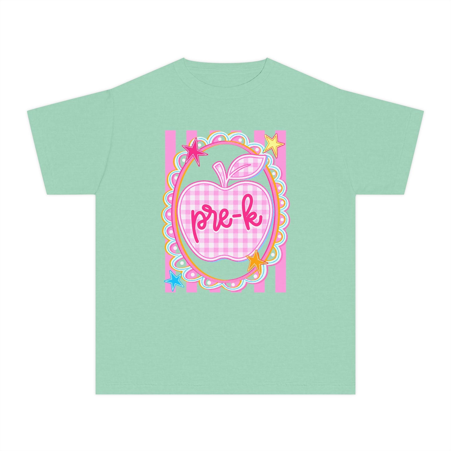 Pre-K Apple Youth T‑Shirt (Comfort Color)