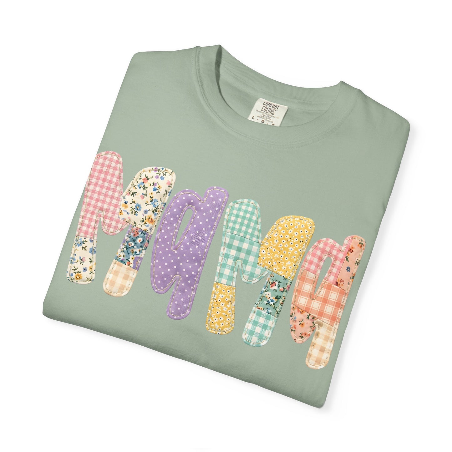 Floral & Gingham Mama Tee