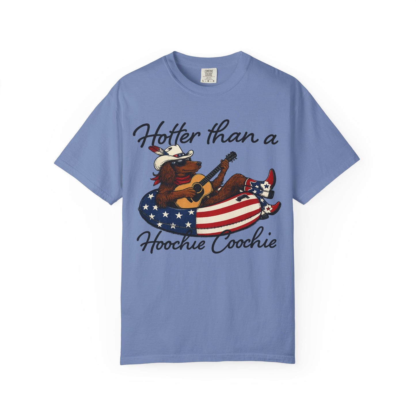 Hotter Than a Hoochie Coochie T-Shirt — Retro Cowgirl Americana Graphic Tee