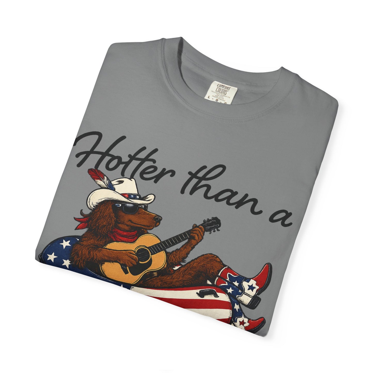 Hotter Than a Hoochie Coochie T-Shirt — Retro Cowgirl Americana Graphic Tee