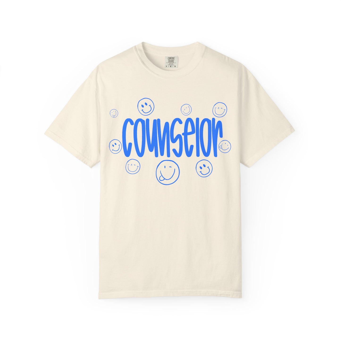 Counselor Smile Graphic T-Shirt (Comfort Color)