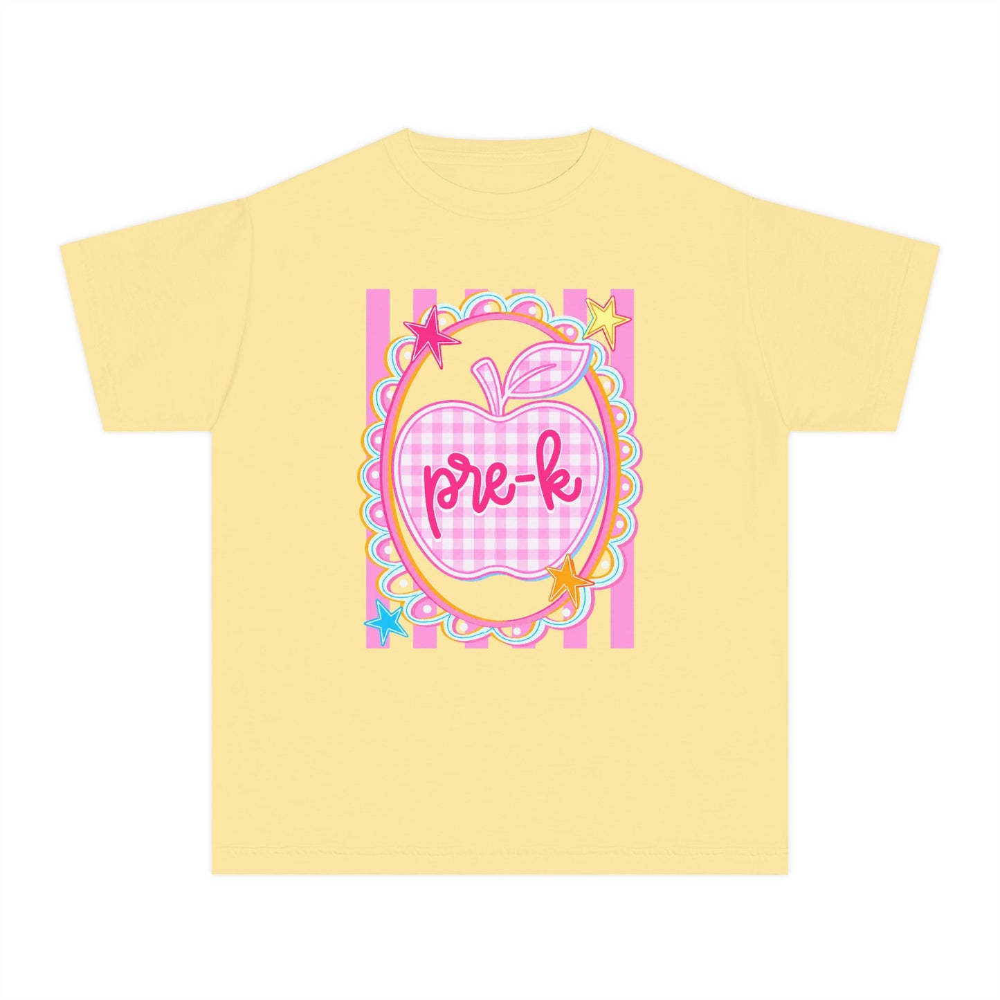 Pre-K Apple Youth T‑Shirt (Comfort Color)