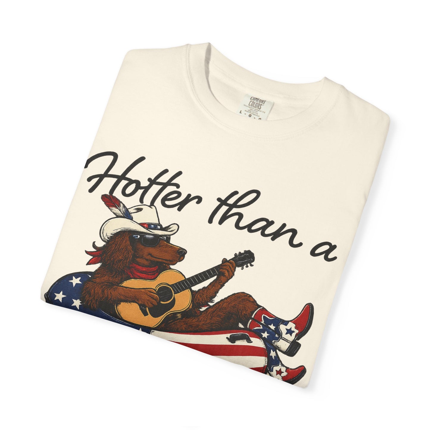 Hotter Than a Hoochie Coochie T-Shirt — Retro Cowgirl Americana Graphic Tee