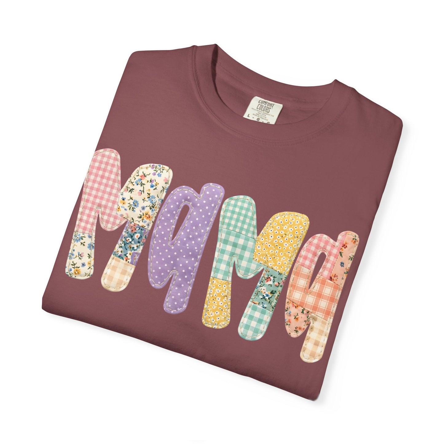 Floral & Gingham Mama Tee