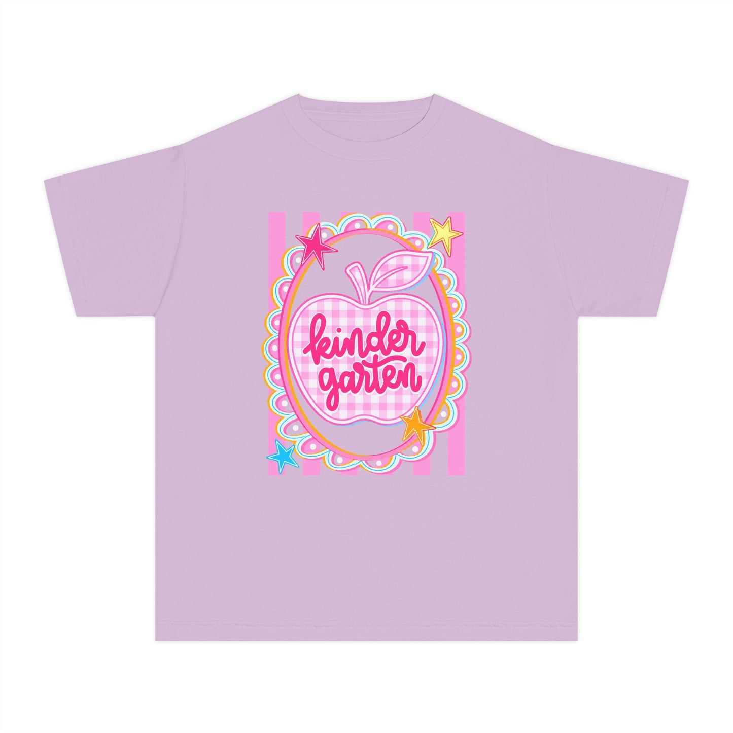 Kindergarten Cute Apple Youth Tee (Comfort Color)
