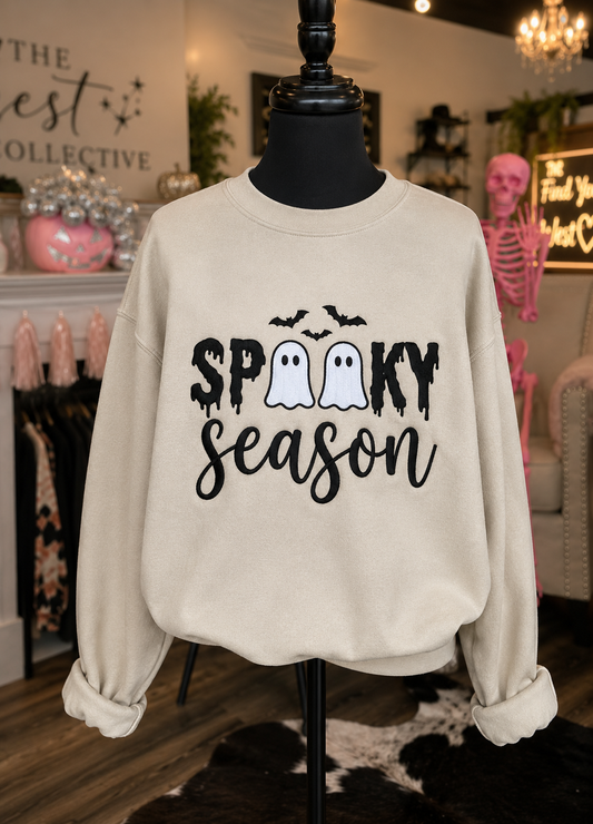 👻 Spooky Season Embroidered Sweatshirt