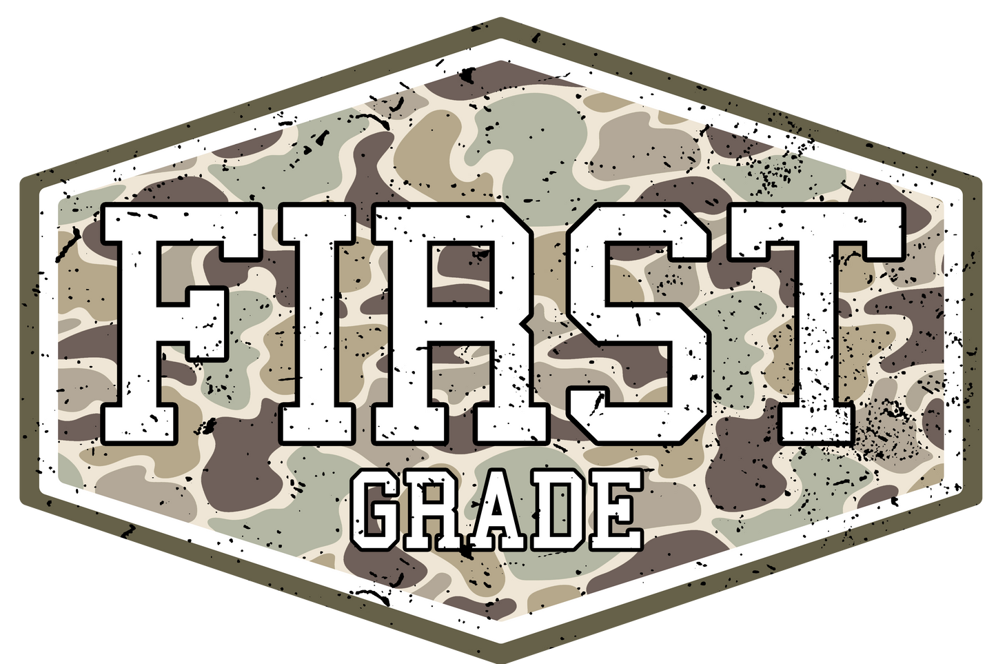 First Grade Camo Tee (Comfort Color)
