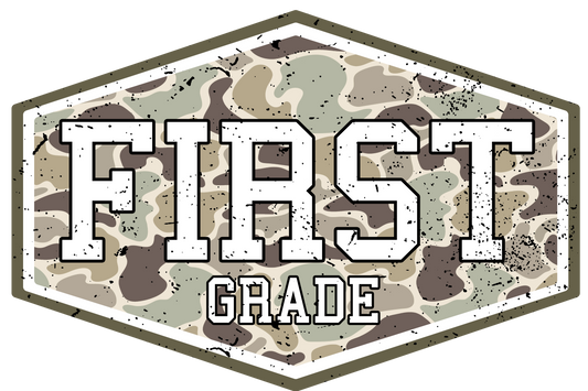 First Grade Camo Tee (Comfort Color)