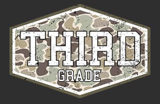 Third Grade Camo Tee