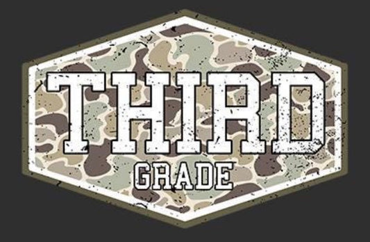 Third Grade Camo Tee